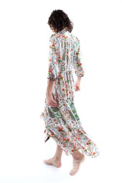 Style 1-692506691-2901 LA PRESTIC OUISTON Multicolor Size 8 Silk Long Sleeve Free Shipping Tall Height Cocktail Dress on Queenly