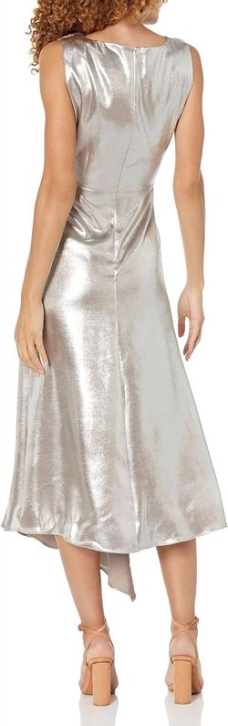 Style 1-977190976-1498 Shoshanna Gold Size 4 Free Shipping Tall Height Cocktail Dress on Queenly