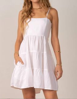 Style 1-1050944456-3472 ELAN White Size 4 Free Shipping Summer Cocktail Dress on Queenly