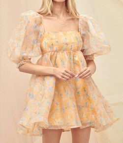 Style 1-1106024207-2791 Fore Orange Size 12 Summer Print Floral Sorority Cocktail Dress on Queenly