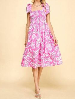 Style 1-1192821859-2791 PINCH Pink Size 12 Floral Tall Height Cocktail Dress on Queenly