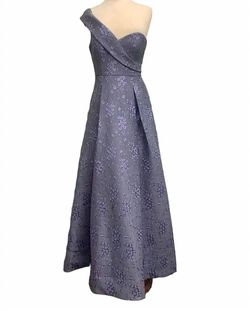 Style 1-1272325318-2168 Bariano Purple Size 8 One Shoulder Floor Length A-line Dress on Queenly