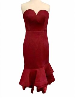 Style 1-1435036046-1498 Bariano Red Size 4 Free Shipping Sheer Cocktail Dress on Queenly