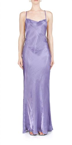 Style 1-1700254092-6257 BEC + BRIDGE Purple Size 6 Floor Length Black Tie Straight Dress on Queenly