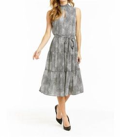 Style 1-1773392720-2901 DREW Black Size 8 Print Cocktail Dress on Queenly