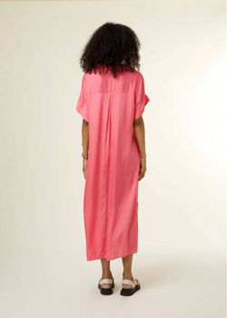 Style 1-192344163-3236 FRNCH Pink Size 4 Side Slit Tall Height Silk Cocktail Dress on Queenly