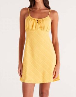 Style 1-1971752322-2696 Z Supply Yellow Size 12 Plus Size Cocktail Dress on Queenly