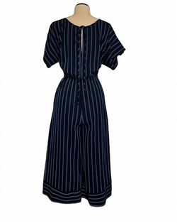 Style 1-242557988-2901 Lysse Blue Size 8 Sleeves Mini Jumpsuit Dress on Queenly