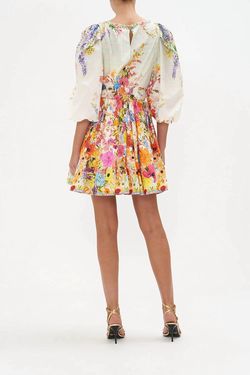 Style 1-2725007563-2899 Camilla Multicolor Size 8 V Neck Silk Free Shipping Jewelled Tall Height Cocktail Dress on Queenly