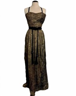 Style 1-2811332075-2168 Kat Von D Gold Size 8 Free Shipping Floor Length Straight Dress on Queenly