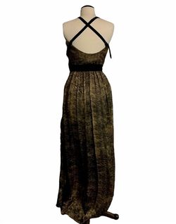 Style 1-2811332075-1901 Kat Von D Gold Size 6 Black Tie Straight Dress on Queenly