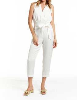 Style 1-3044224886-3236 DREW White Size 4 Polyester Bridal Shower Bachelorette Jumpsuit Dress on Queenly