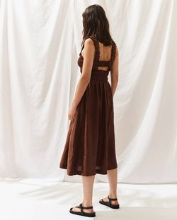Style 1-3097128371-2696 Sancia Brown Size 12 Backless Cocktail Dress on Queenly