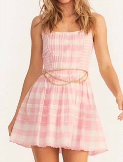 Style 1-3435933093-1901 LoveShackFancy Pink Size 6 Mini Free Shipping Cocktail Dress on Queenly