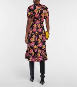 Style 1-3892495851-1498 Diane von Furstenberg Multicolor Size 4 High Low Tall Height Free Shipping Cocktail Dress on Queenly