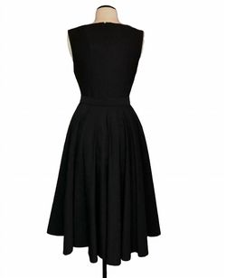 Style 1-4146068917-2901 Miss Lulo Black Size 8 Tall Height Cocktail Dress on Queenly