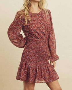 Style 1-4283997587-2901 DRESS FORUM Red Size 8 Floral Casual Cocktail Dress on Queenly