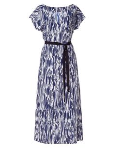 Style 1-436735163-3855 Lysse Blue Size 0 Print Belt Cocktail Dress on Queenly