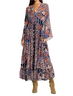 Style 1-518542073-2791 Johnny Was Multicolor Size 12 Silk Plus Size Straight Dress on Queenly