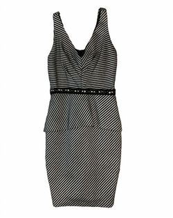Style 1-683128397-649 EVA FRANCO Black Size 2 Mini Tall Height Summer Sorority Rush Cocktail Dress on Queenly