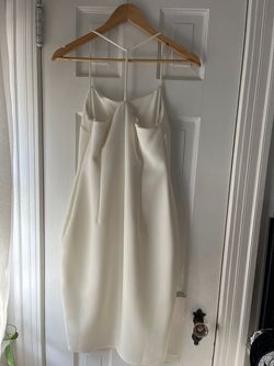 Express White Size 4 Prom Bridal Shower Engagement Cocktail Dress on Queenly