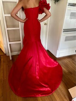Tarik Ediz Red Size 6 Free Shipping Pageant Mermaid Dress on Queenly