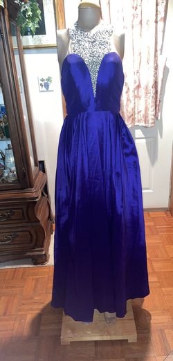 Jjs house Purple Size 2 High Neck Prom Ball gown on Queenly