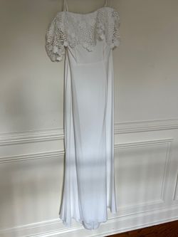 Faviana White Size 10 Prom 50 Off Straight Dress on Queenly