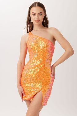 Style V-60099 Vienna Orange Size 0 Tall Height V-60099 Cocktail Dress on Queenly