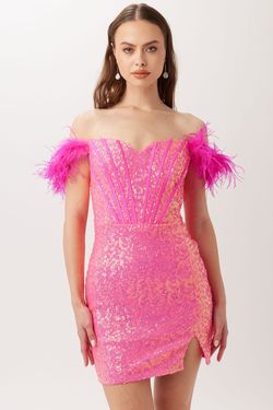 Style V-60101 Vienna Hot Pink Size 0 Cocktail Dress on Queenly