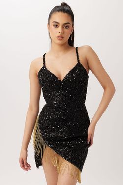Style V-60105 Vienna Black Size 2 V-60105 Cocktail Dress on Queenly