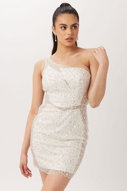 Style V-60108 Vienna White Size 4 Tall Height Bridal Shower Engagement Ivory Cocktail Dress on Queenly