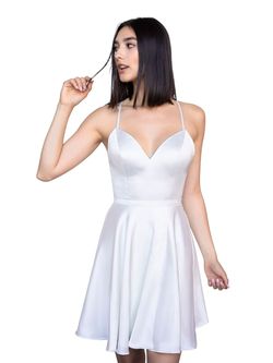 Style V-65000 Vienna White Size 2 Bridal Shower Engagement Cocktail Dress on Queenly