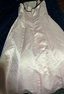 David's Bridal Pink Size 8 Floor Length Ball gown on Queenly