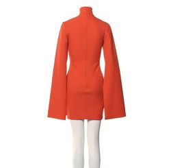 solace london Orange Size 2 Polyester Jersey Free Shipping Sleeves Long Sleeve A-line Dress on Queenly