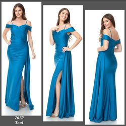 Style 7070 Joel Black Size 22 Mini Prom Tall Height Side slit Dress on Queenly
