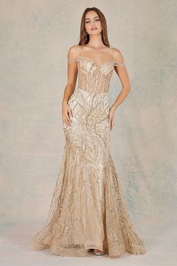 Style 3075 Adora Design Nude Size 0 Prom Pageant Mermaid Dress on Queenly