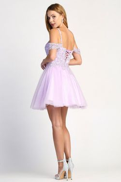 Style 1006 Adora Design Purple Size 16 Tall Height Corset Sweetheart Cocktail Dress on Queenly