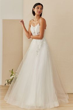 Style DAW531 Bicici & Coty White Size 16 Polyester Daw531 Bridgerton Floor Length A-line Dress on Queenly