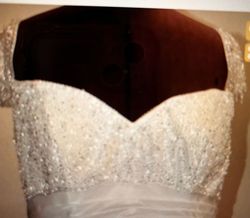 Alfred angelo White Size 24 Wedding Floor Length Corset Ball gown on Queenly
