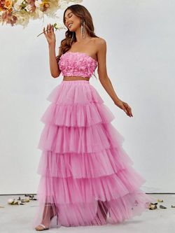 Style FSWU9024 Faeriesty Pink Size 4 Polyester Fswu9024 Jersey Sheer Black Tie Straight Dress on Queenly