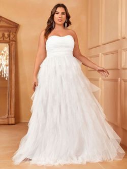 Style FSWD1612P Faeriesty White Size 20 Sheer Fswd1612p Straight Dress on Queenly