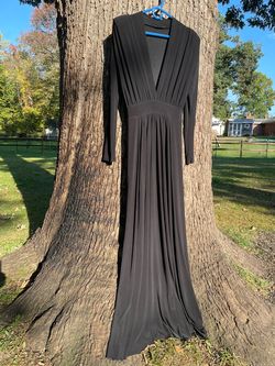 Fashion Nova Black Size 8 Prom Long Sleeve Mermaid Dress on Queenly