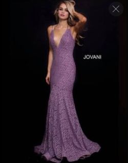 Jovani Purple Size 8 Military Mermaid Dress on Queenly