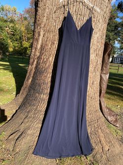 Jump Apparel Blue Size 6 Party Side slit Dress on Queenly