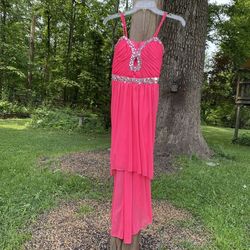 De Pink Size 6 Halter Vintage Mermaid Dress on Queenly