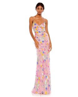 Style 68067 Mac Duggal Pink Size 2 Free Shipping Plunge Medium Height A-line Dress on Queenly