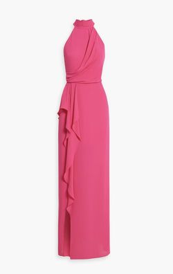 Style BF-108045604-XQW5 Halston Heritage Pink Size 8 50 Off Tall Height Side slit Dress on Queenly