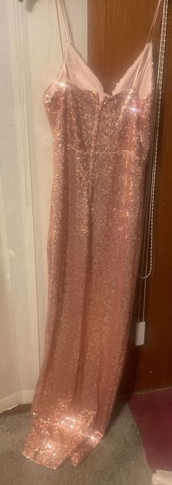 Style R1451P417 B. Smart Gold Size 10 Jersey Prom Side slit Dress on Queenly