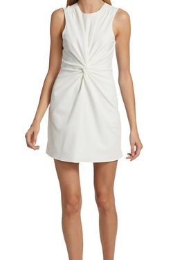 Style 1-1002764795-1901 cinq a sept White Size 6 Mini Engagement Ivory Cocktail Dress on Queenly